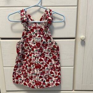 Oshkosh corduroy overall skirt dress size 12 months